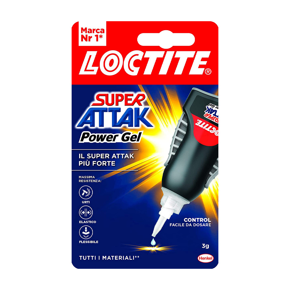 Adesivo universale istantaneo gel control power flex loctite 3 g.